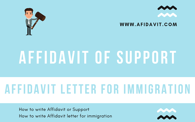 Affidavit of Support - Affidavit letter for immigration