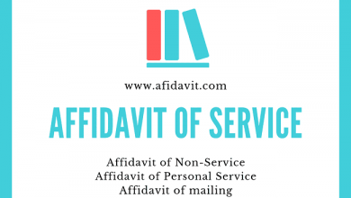 Affidavit of service Affidavit of Non-Service