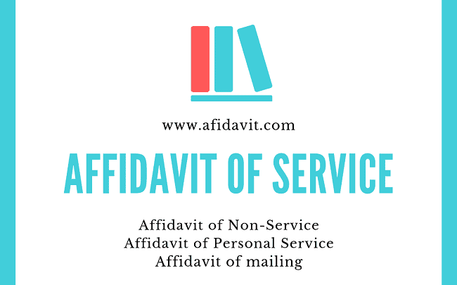 Affidavit of service Affidavit of Non-Service
