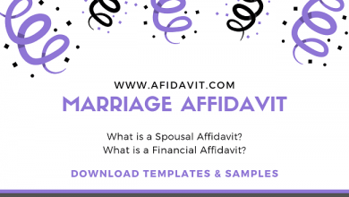 Marriage Affidavit - Spousal Affidavit