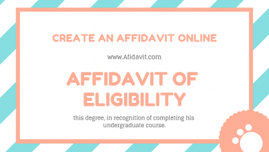 Affidavit of Eligibility