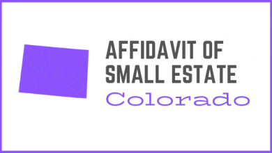Affidavit of small estate Colorado form