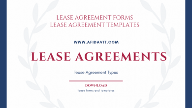 Lease Agreements - Lease agreement forms - Lease Agreement templates - types of lease agreements