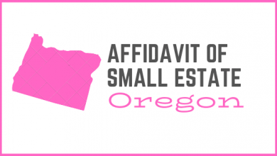 Oregon Affidavit of Small Estate Form