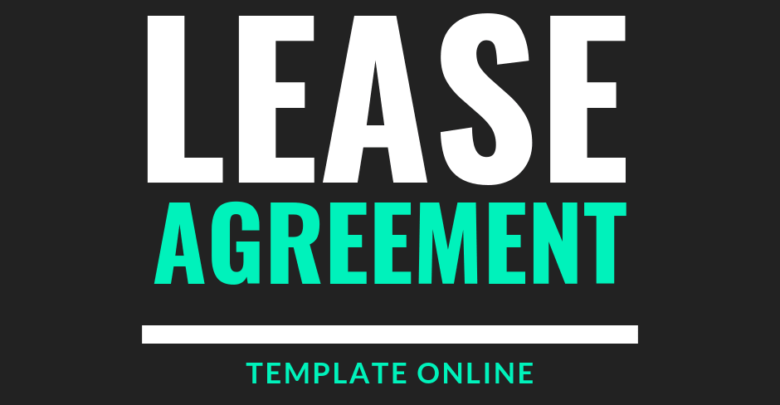 One Page Lease Agreement Template