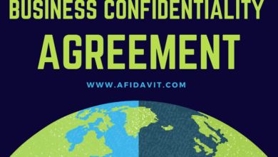 Business Confidentiality Agreement Template