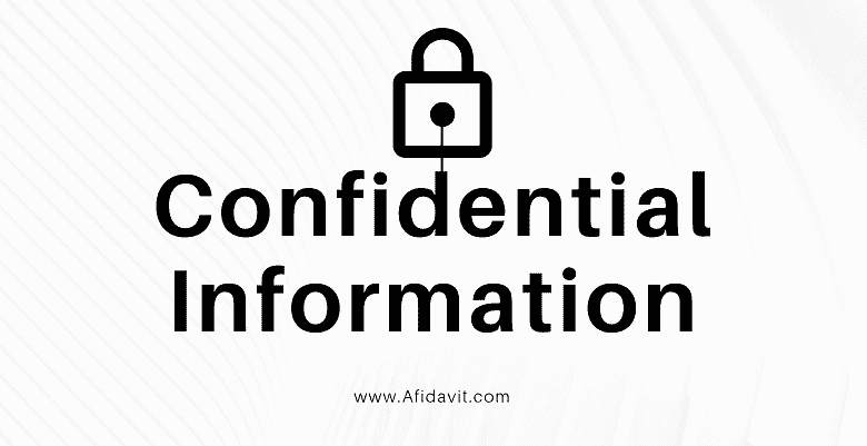 Confidential Information definition - Confidential Information letter