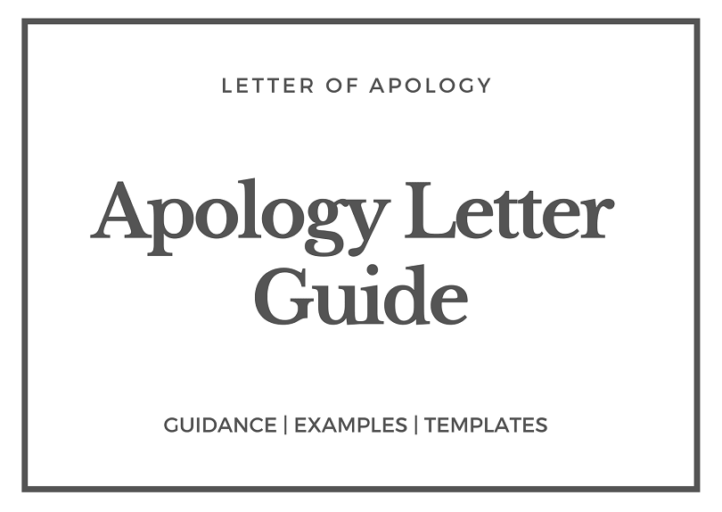 Remorse letter examples