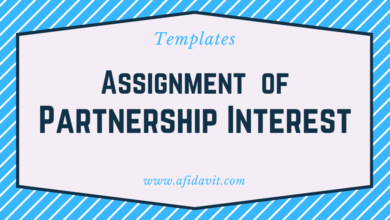 Assignment of Partnership Interest Document Format Download, Form, Template, Sample - Partnership Interest Assignment Word File