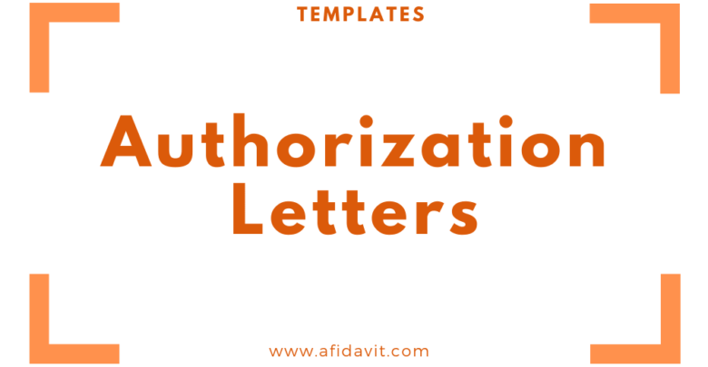 Authorization Letter Format Writing an Authorization Letter (Auth. Letter) - Letter of Authorization Samples, Template