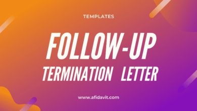 Follow-up Termination Letter Format, Templates, Samples and Examples