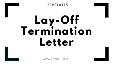 Layoff Termination Letter Format Layoff Letter of Termination Templates and Samples
