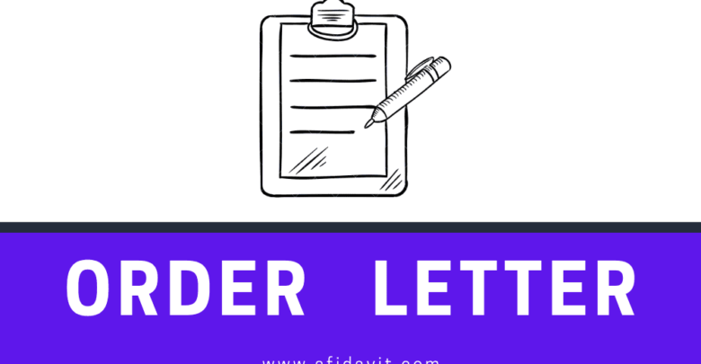 Order Letter Format, Order Letter Samples, Order Letter Templates Download and Fill Online