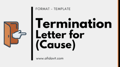 Termination Letter for Cause Format Letter of Termination for Cause Sample, Template, Examples