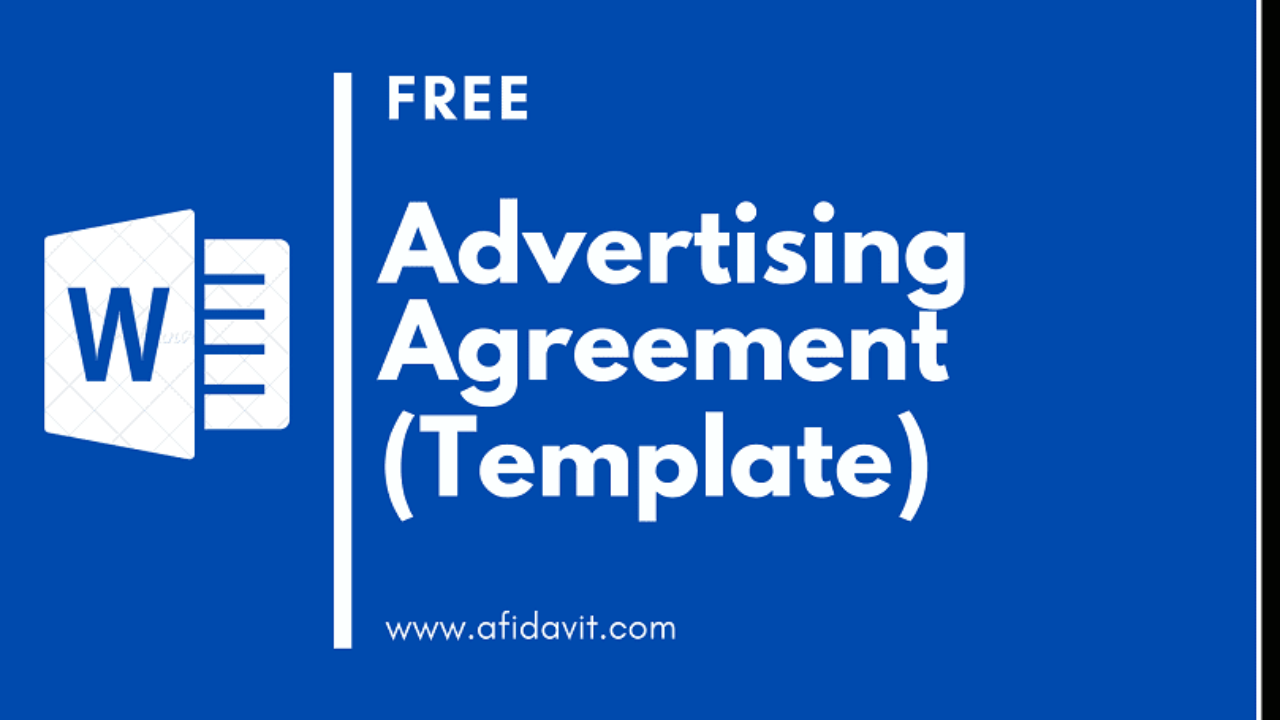 Advertising Agreement Template Online Form (Free) - Advertisement With radio advertising agreement template