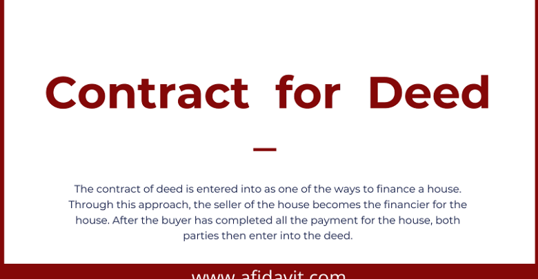 Contract for Deed Definition, Explanation and Format Contract for Deed Forms, Contract for Deed Templates and Samples