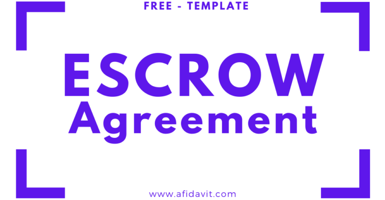 Escrow Agreement Format Escrow Agreement Template Online Fill and Escrow Agreement Form Word File download