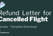 Flight Cancellation Refund Application - Cancelled Flight Compensation Letter Template Download