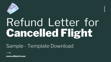 Flight Cancellation Refund Application - Cancelled Flight Compensation Letter Template Download