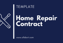Home Repair Contract Format, Sample, Template and Word File Download or Fill Online