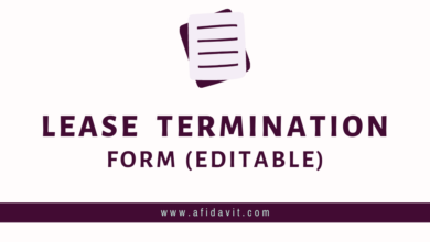 Lease Agreement Termination Form Format and Template Online Fill and Download Word file