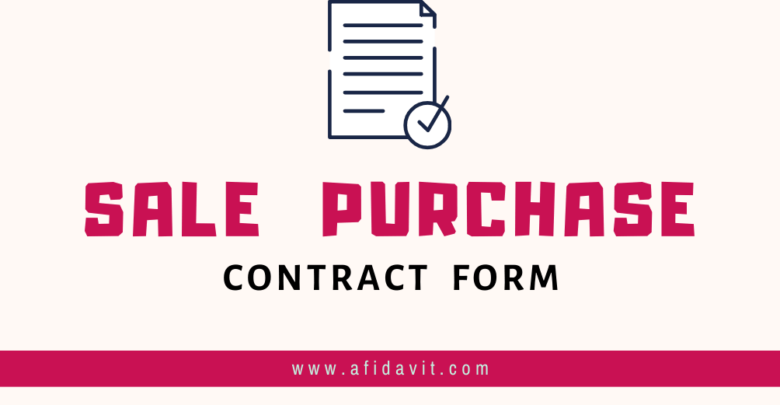 Purchase Contract Purchase Contract Template, Form, Sample Download - Create Purchase Contract