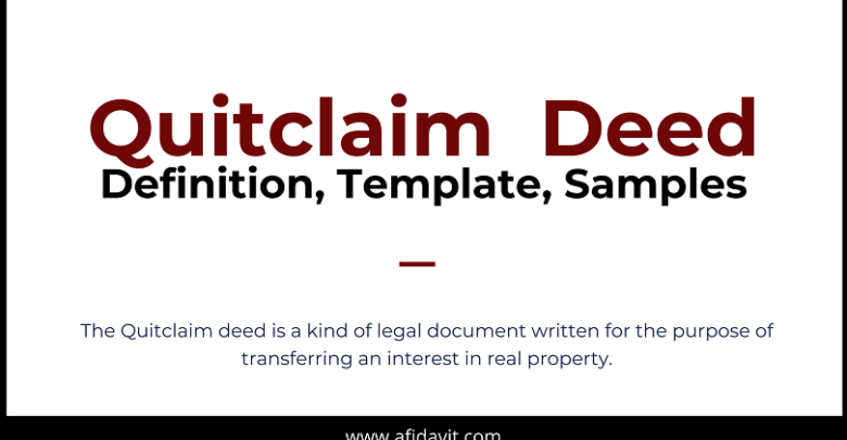 Quitclaim Deed Free Quitclaim Deed - Quitclaim VS Warranty Deed - When to use Quitclaim Deed