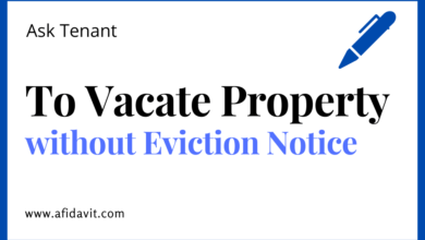 Request Tenant to Move Out from Property without Issuing an Eviction Notice Letter