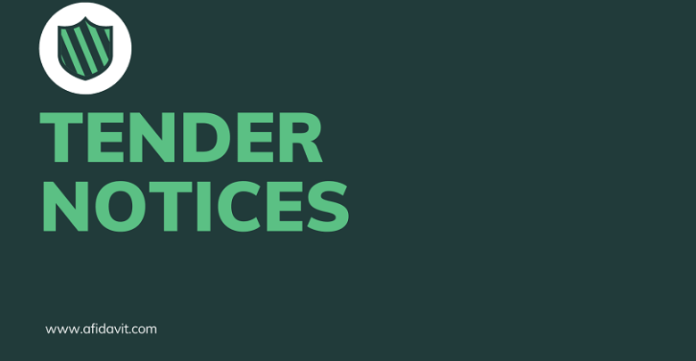 Tender Notice Writing a Professional Tender Notice - Format of a Tender Notice, Sample and Template of the Tender Notice