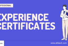 Experience Certificate Writing Format, Outline - Certificate of Experience Template, Specimen, and Sample