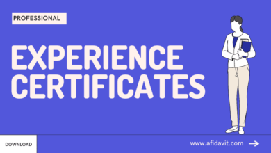 Experience Certificate Writing Format, Outline - Certificate of Experience Template, Specimen, and Sample